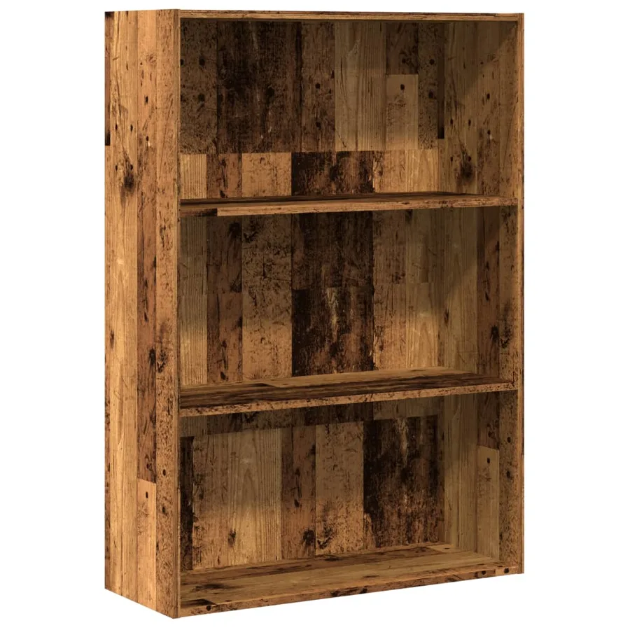 Bibliothèque vieux bois 80x30x114 cm bois d'ingénierie - 2