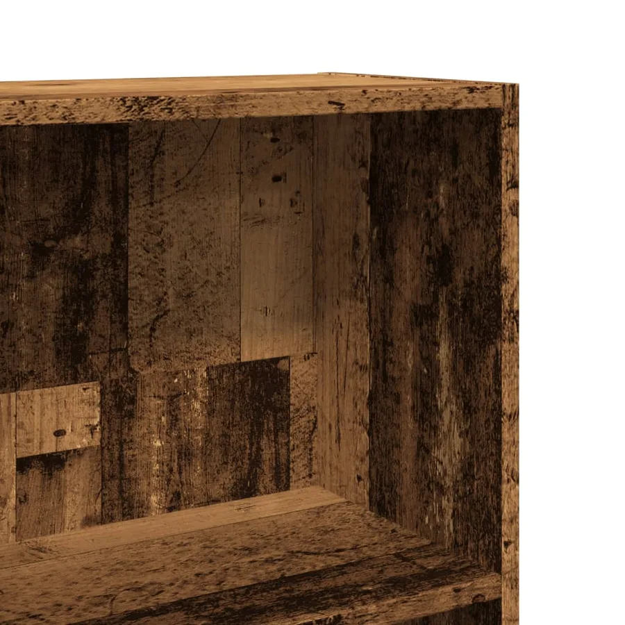 Bibliothèque vieux bois 80x30x114 cm bois d'ingénierie - 7