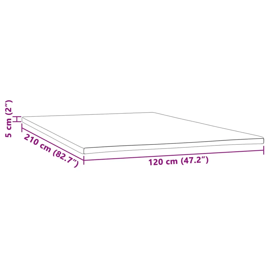 Sur-matelas 120x210x5 cm - 7