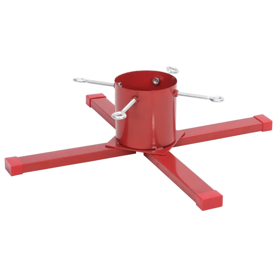 Support de sapin de Noël rouge 61x61x15,5 cm - 2