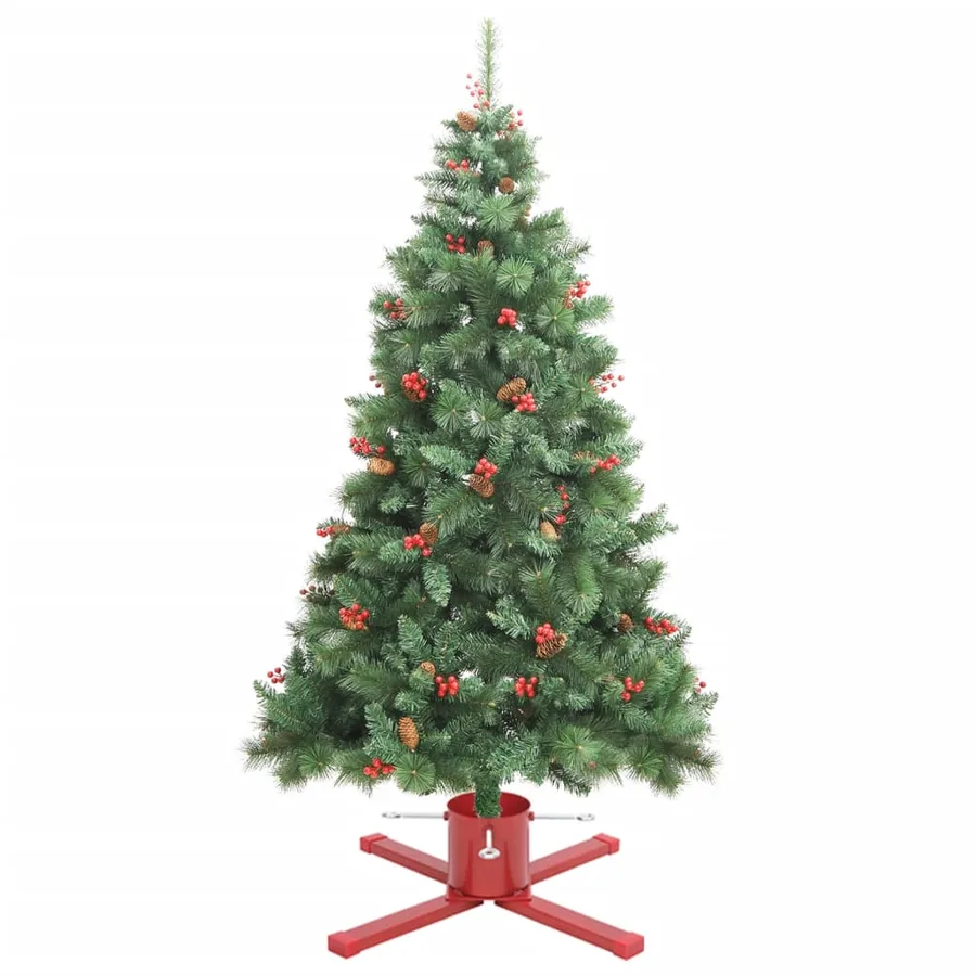 Support de sapin de Noël rouge 61x61x15,5 cm - 3
