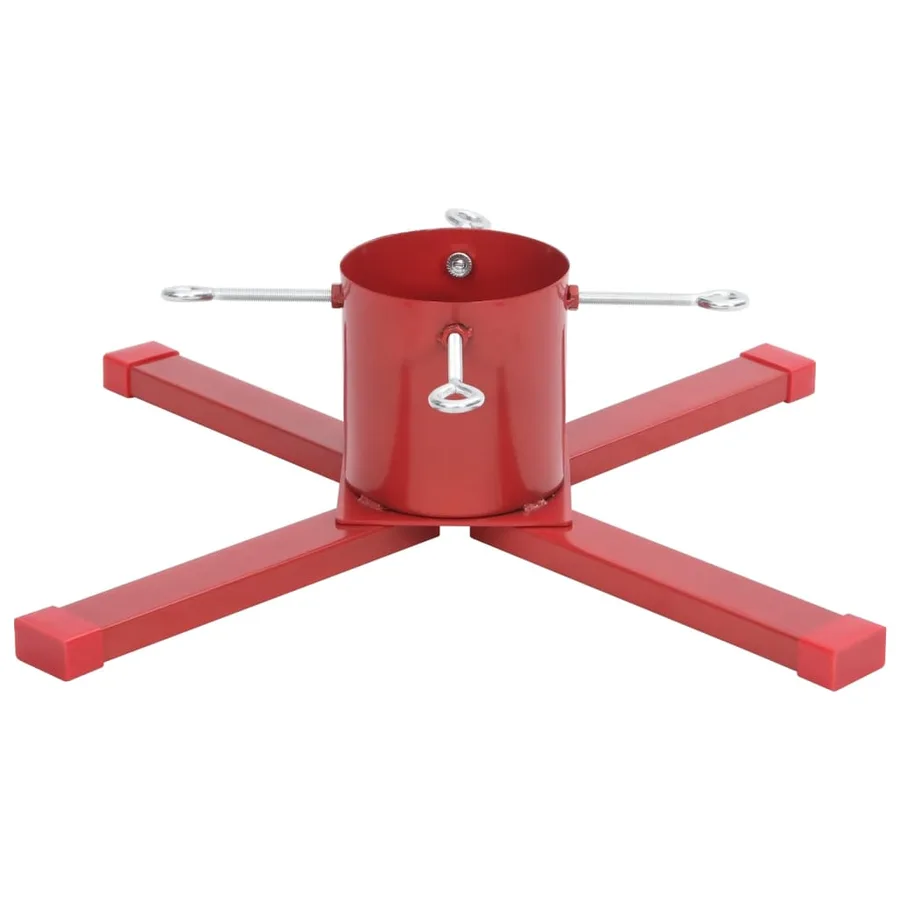Support de sapin de Noël rouge 61x61x15,5 cm - 4
