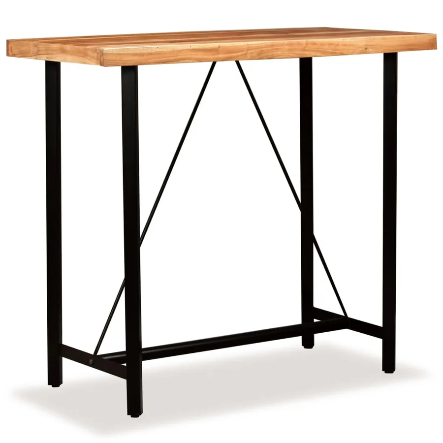 Ensemble de bar 5 pcs Bois d'acacia massif et de récupération - 2