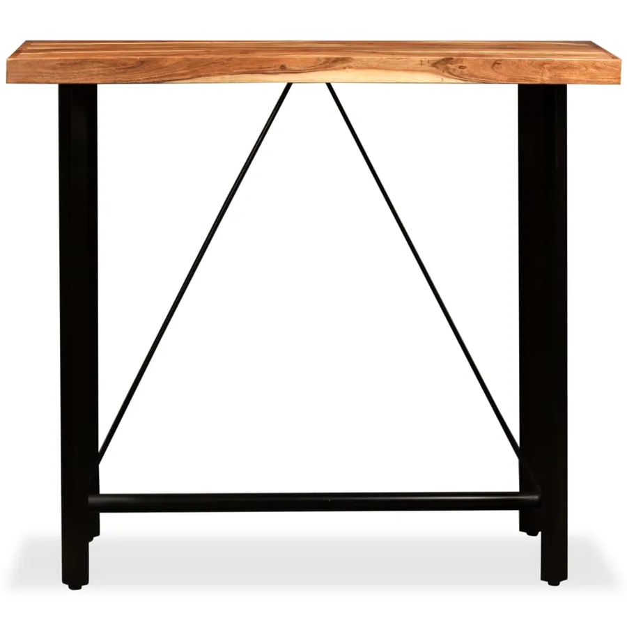 Ensemble de bar 5 pcs Bois d'acacia massif et de récupération - 3