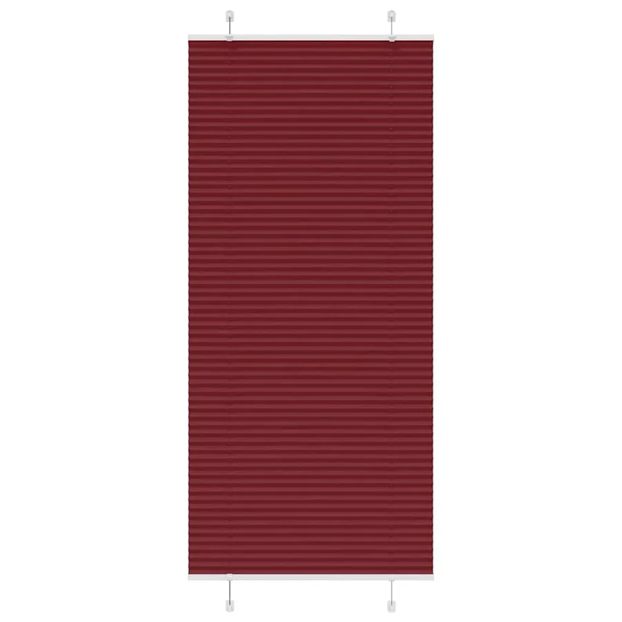 Store plissé rouge bordeaux 90x200 cm largeur du tissu 89,4 cm