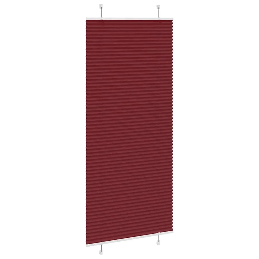 Store plissé rouge bordeaux 90x200 cm largeur du tissu 89,4 cm - 4