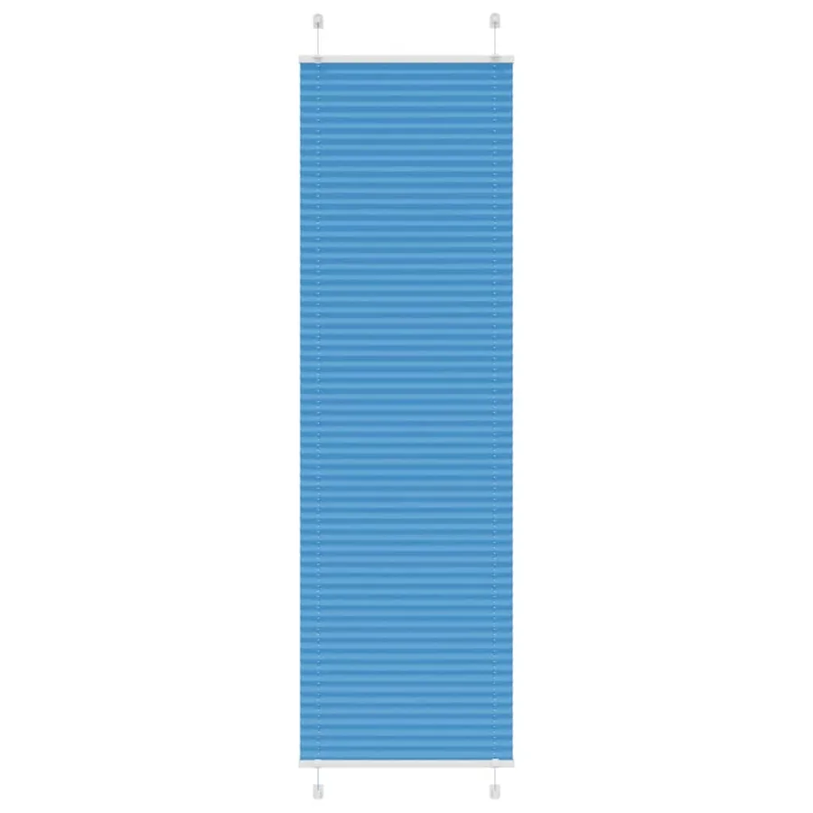 Store plissé bleu 60x200 cm largeur du tissu 59,4 cm polyester