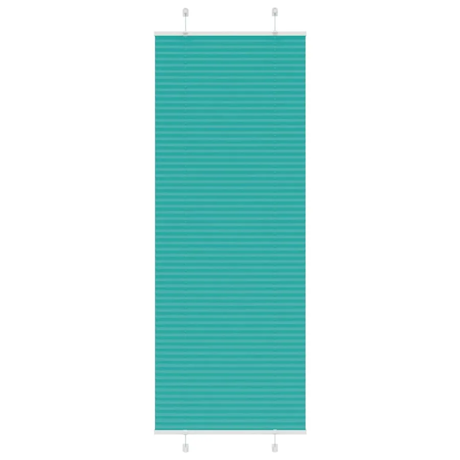 Store plissé vert pétrole 70x200 cm largeur du tissu 69,4 cm