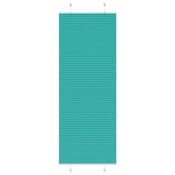 Store plissé vert pétrole 70x200 cm largeur du tissu 69,4 cm