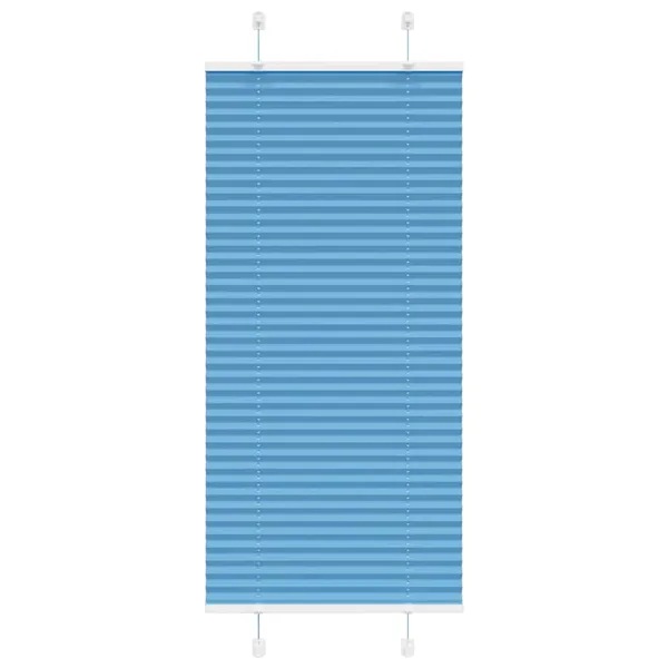 Store plissé bleu 65x100 cm largeur du tissu 64,4 cm polyester