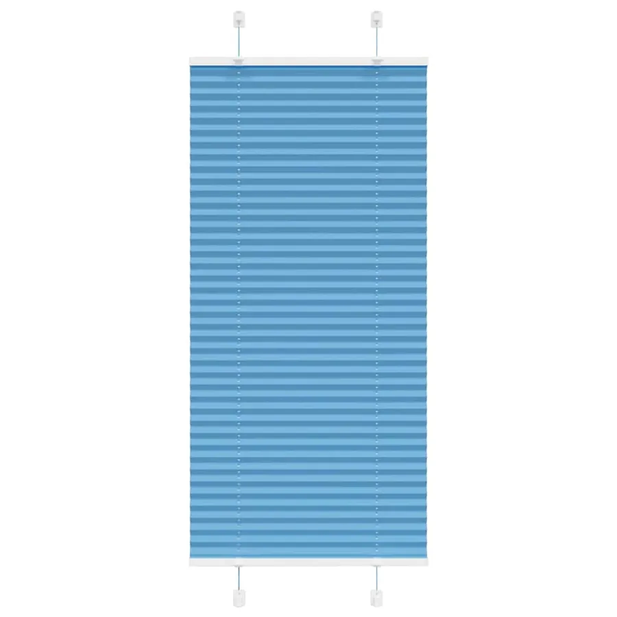 Store plissé bleu 55x150 cm largeur du tissu 54,4 cm polyester