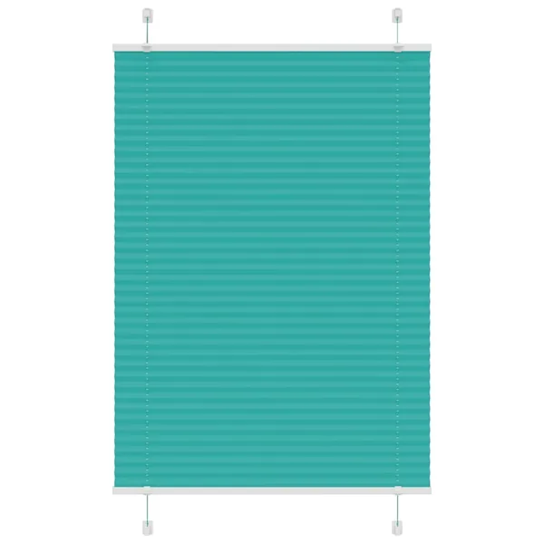 Store plissé vert pétrole 85x100 cm largeur du tissu 84,4 cm
