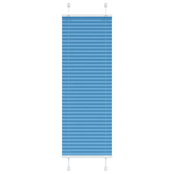 Store plissé bleu 45x100 cm largeur du tissu 44,4 cm polyester