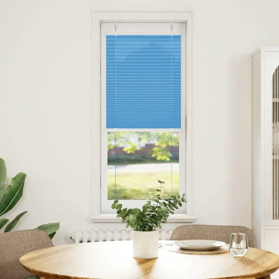 Store plissé bleu 45x100 cm largeur du tissu 44,4 cm polyester - 2