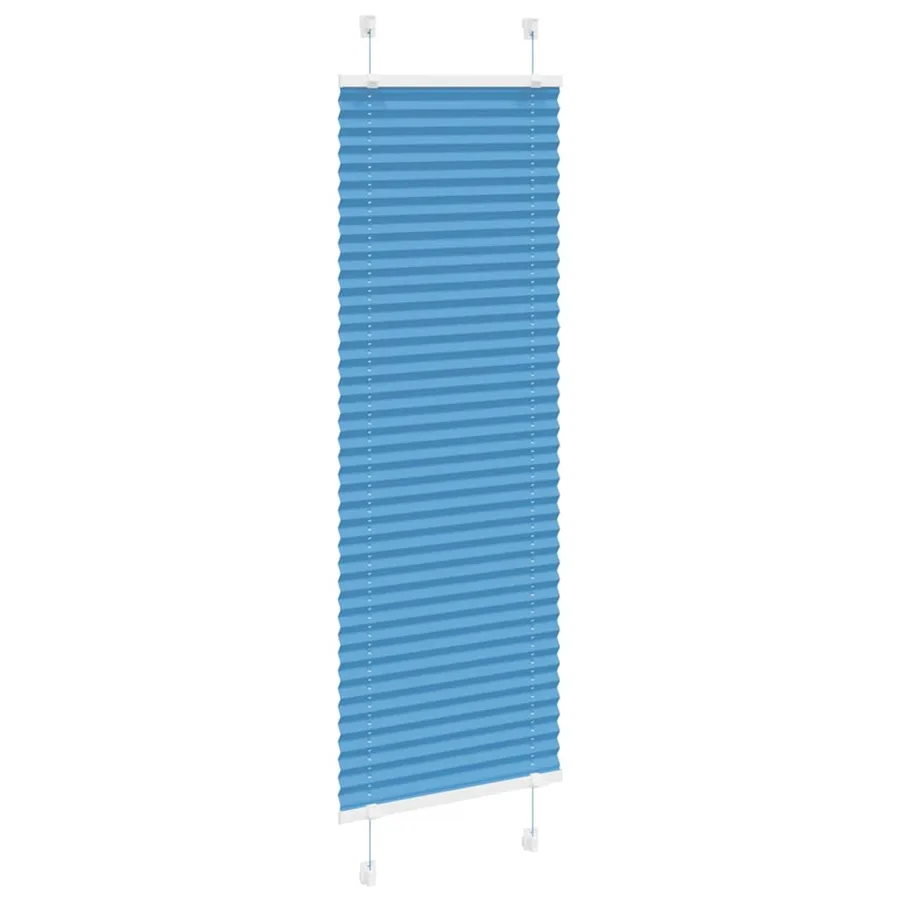Store plissé bleu 45x100 cm largeur du tissu 44,4 cm polyester - 3