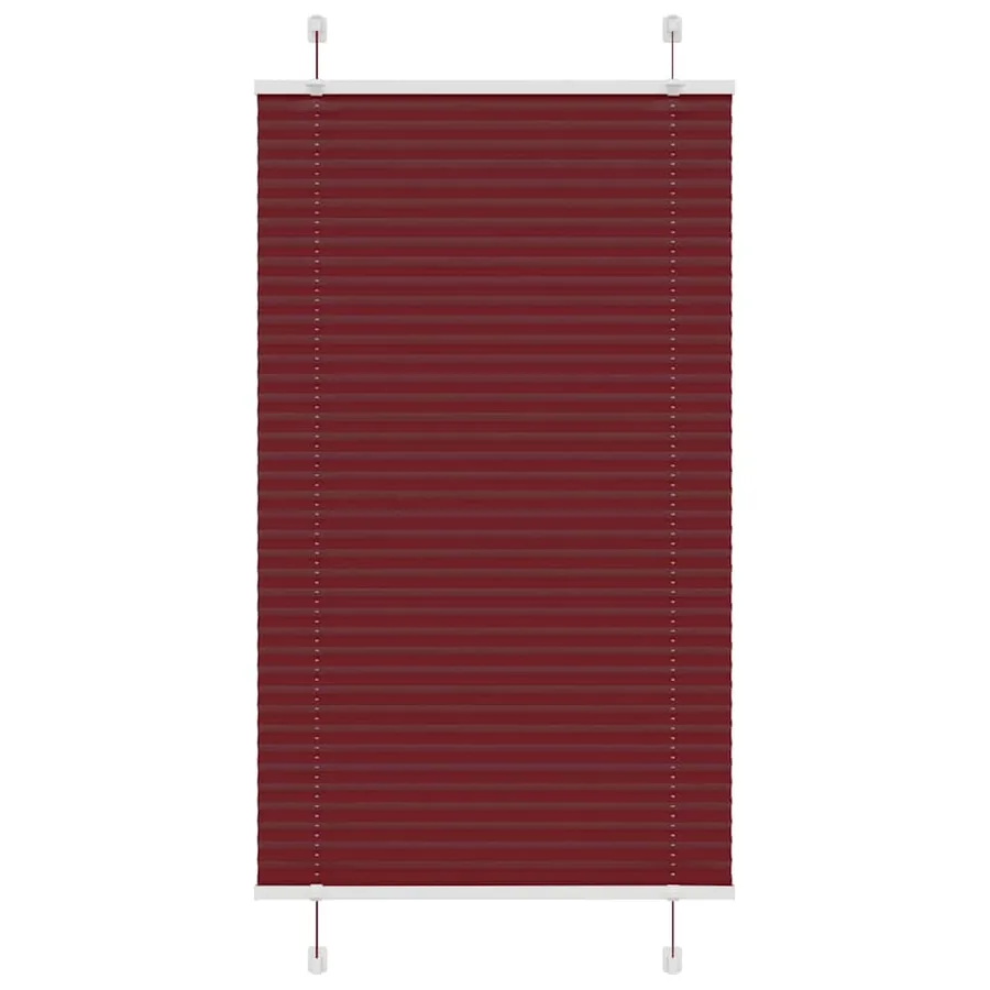 Store plissé rouge bordeaux 80x150 cm largeur du tissu 79,4 cm