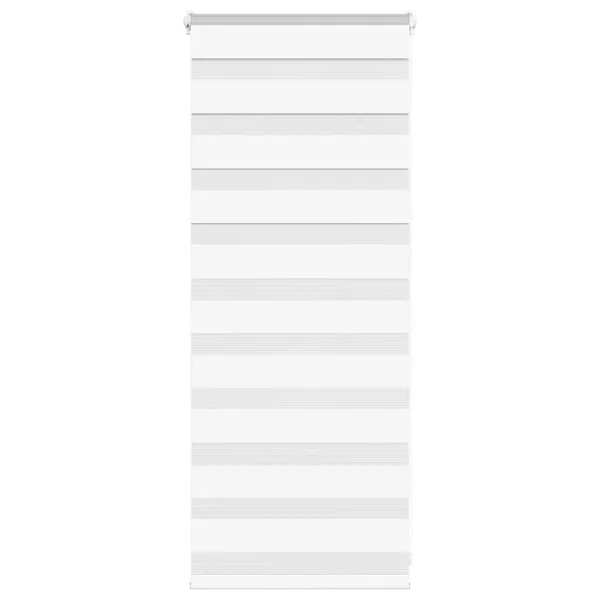 Store zèbre blanc 60x100 cm largeur du tissu 55,9 cm polyester