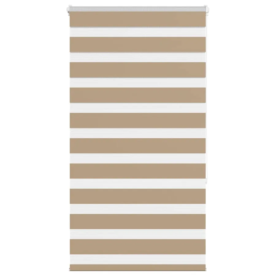 Store zèbre marron sable largeur du tissu 65,9 cm polyester