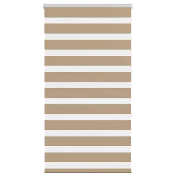 Store zèbre marron sable largeur du tissu 65,9 cm polyester