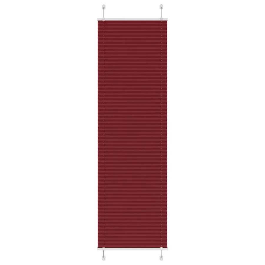 Store plissé rouge bordeaux 65x200 cm largeur du tissu 64,4 cm