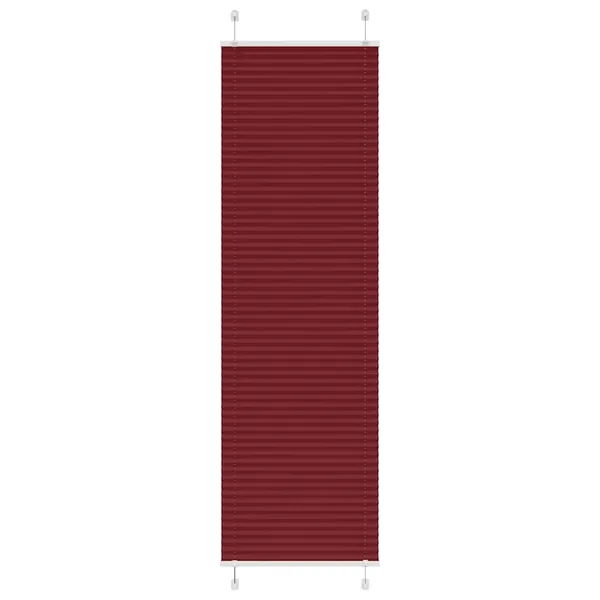 Store plissé rouge bordeaux 65x200 cm largeur du tissu 64,4 cm