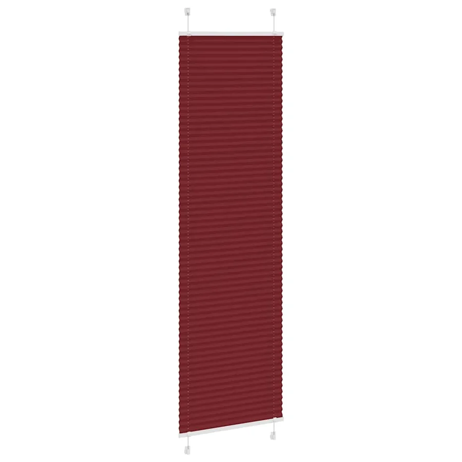Store plissé rouge bordeaux 65x200 cm largeur du tissu 64,4 cm - 3