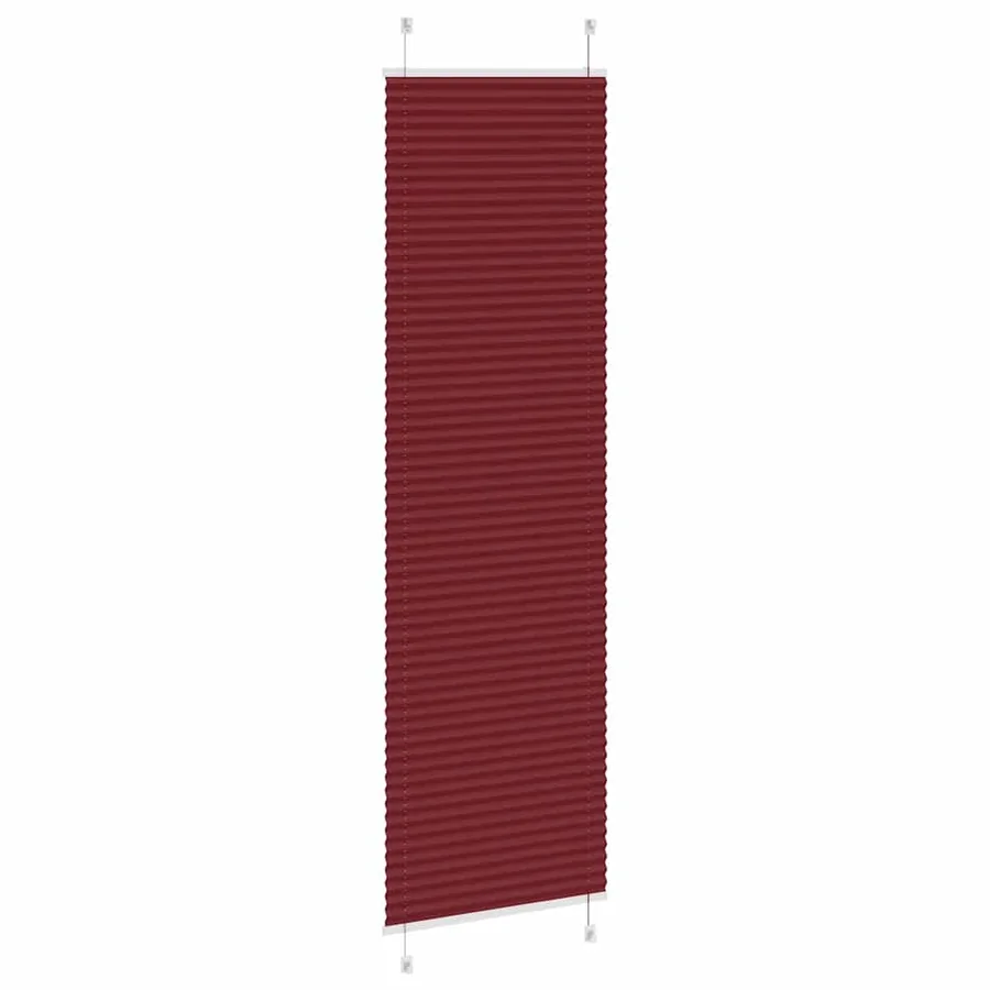 Store plissé rouge bordeaux 65x200 cm largeur du tissu 64,4 cm - 4