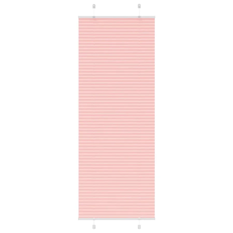 Store plissé rose 75x200 cm largeur du tissu 74,4 cm polyester