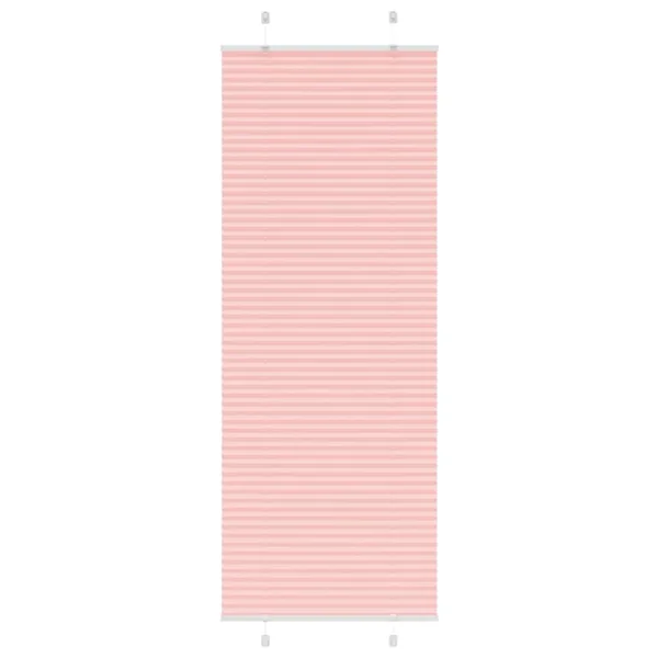 Store plissé rose 75x200 cm largeur du tissu 74,4 cm polyester