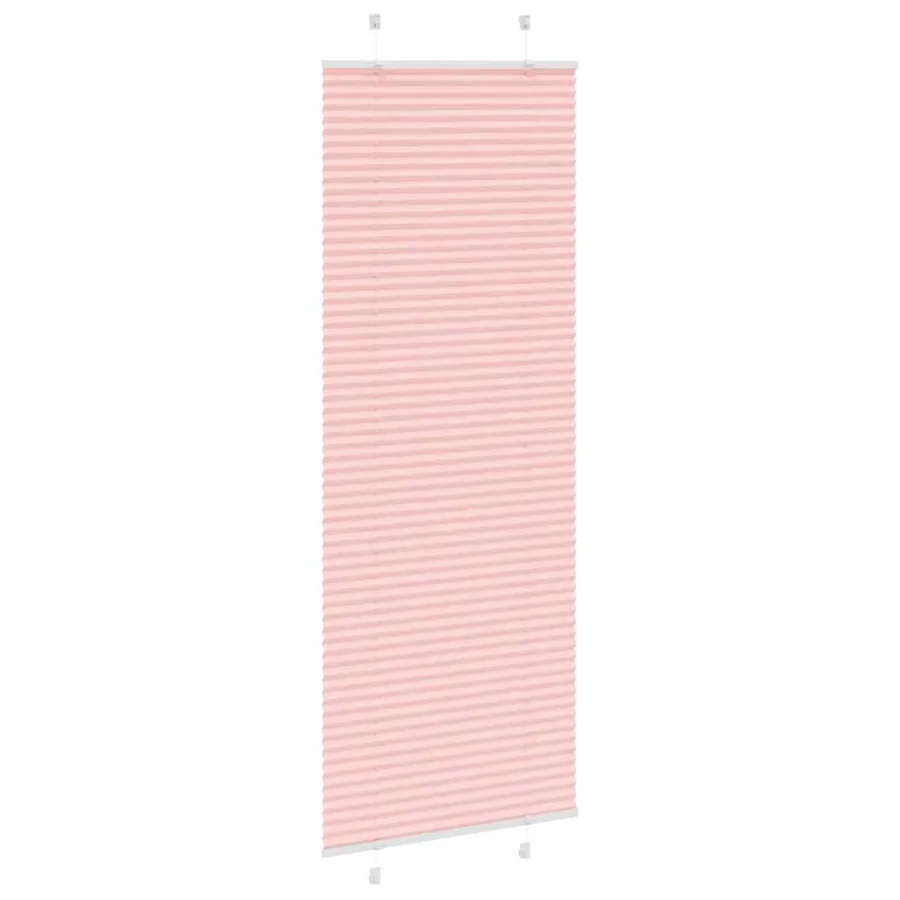 Store plissé rose 75x200 cm largeur du tissu 74,4 cm polyester - 3