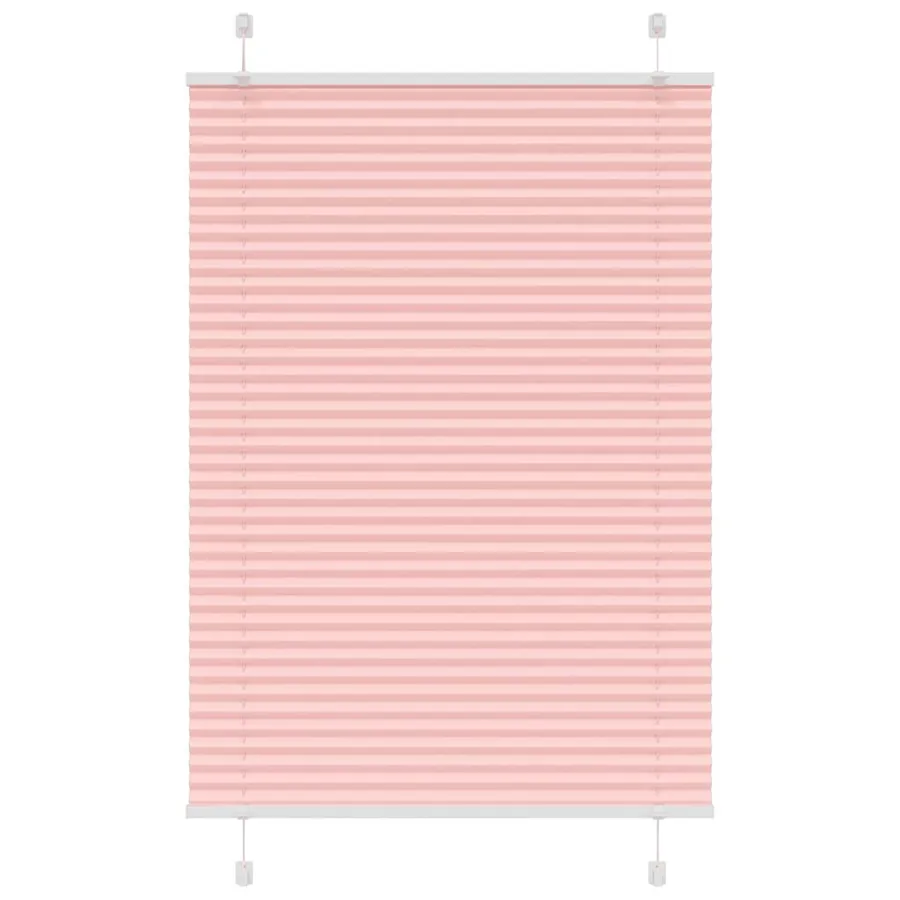 Store plissé rose 100x150 cm largeur du tissu 99,4cm polyester