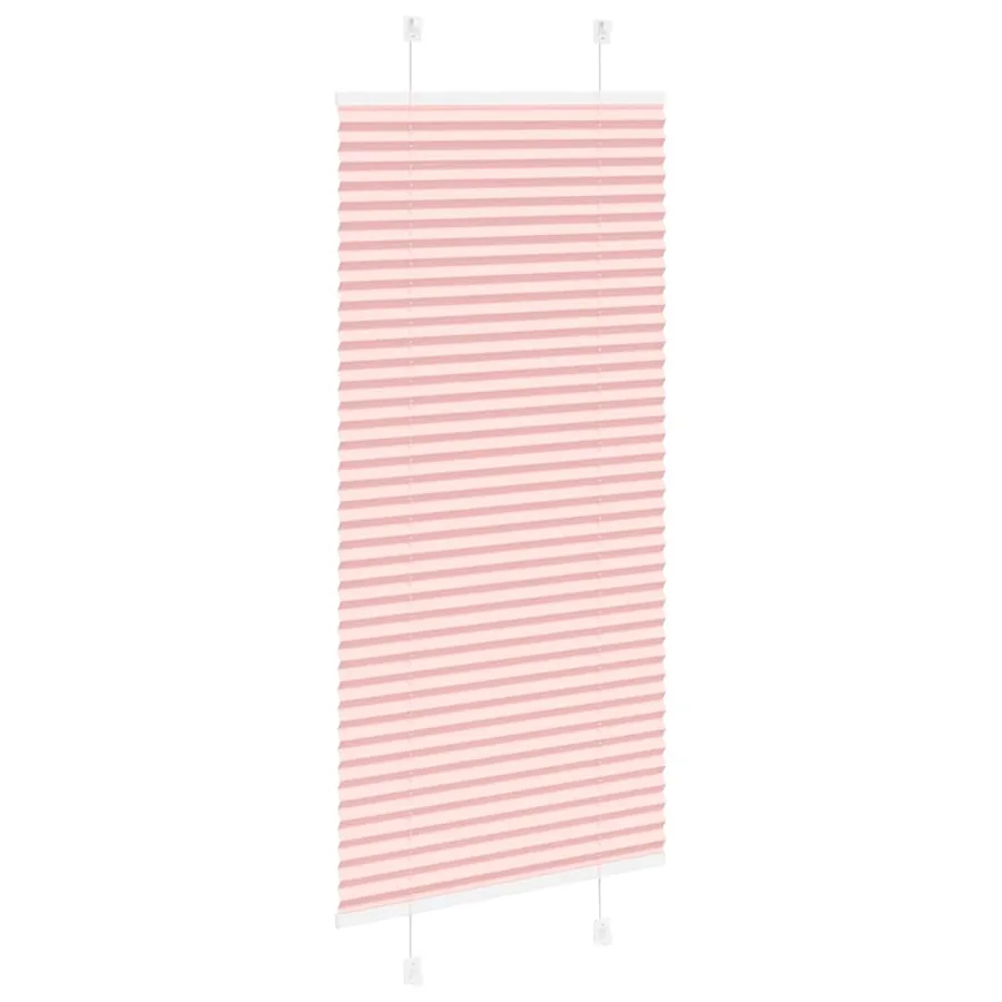 Store plissé rose 55x150 cm largeur du tissu 54,4 cm polyester - 4