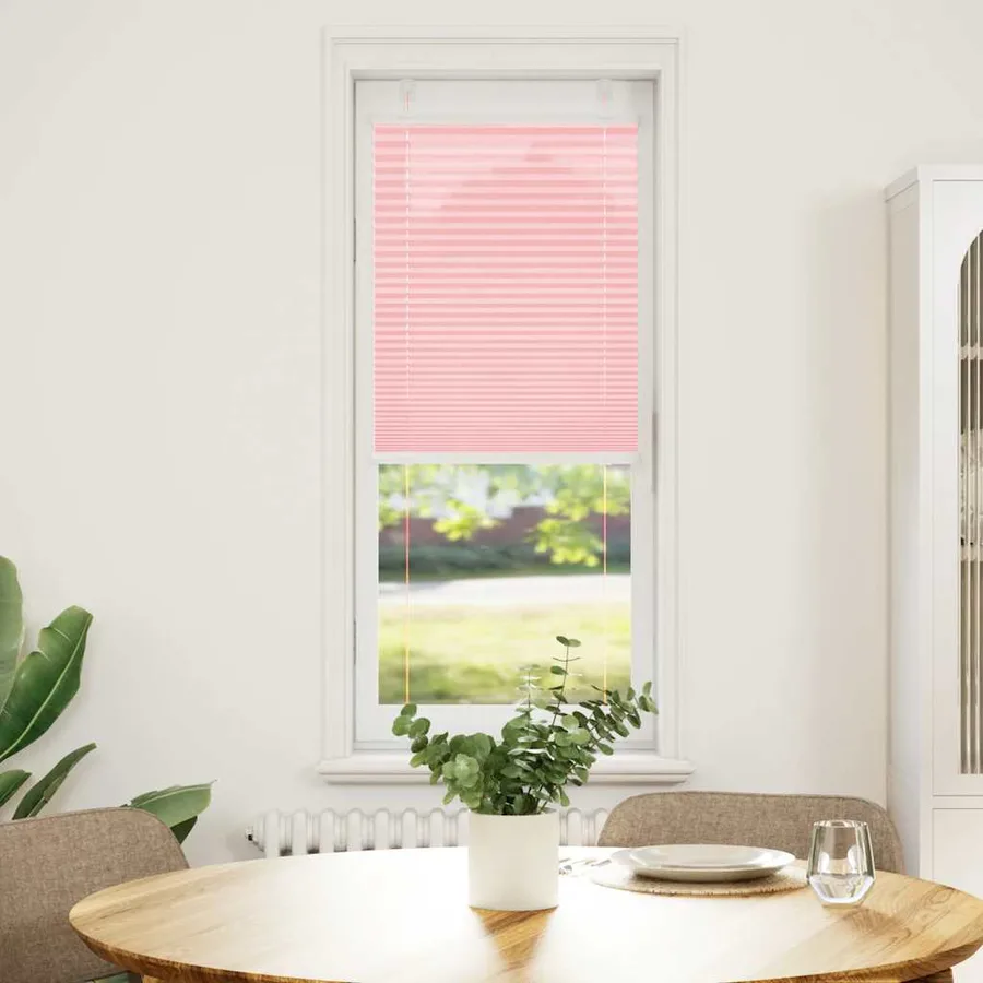 Store plissé rose 40x150 cm largeur du tissu 39,4 cm polyester - 2