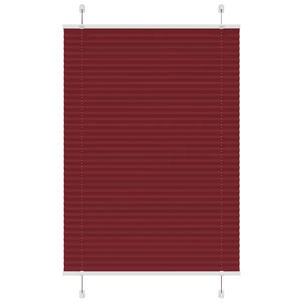 Store plissé rouge bordeaux 90x150 cm largeur du tissu 89,4 cm