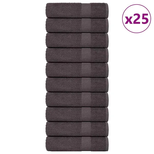 Serviettes de bain FROGN 25 pcs anthracite 100x150 cm 360 g/m²