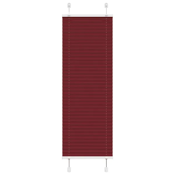 Store plissé rouge bordeaux 45x150 cm largeur du tissu 44,4 cm