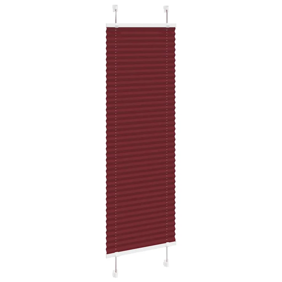 Store plissé rouge bordeaux 45x150 cm largeur du tissu 44,4 cm - 3