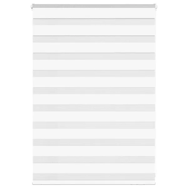 Store zèbre blanc 95x100 cm largeur du tissu 90,9 cm polyester