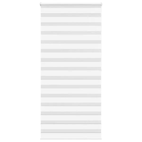 Store zèbre blanc 105x200 cm largeur du tissu 100,9cm polyester
