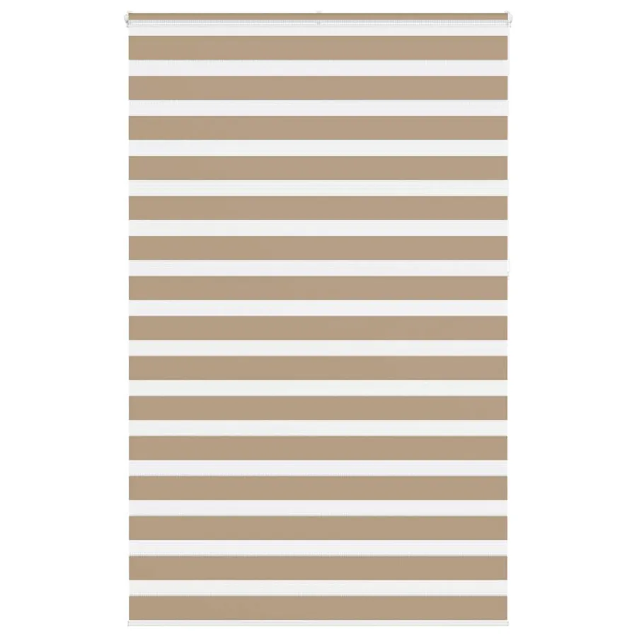 Store zèbre marron sable largeur du tissu 135,9 cm polyester