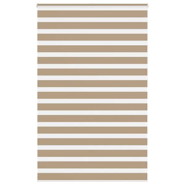 Store zèbre marron sable largeur du tissu 135,9 cm polyester
