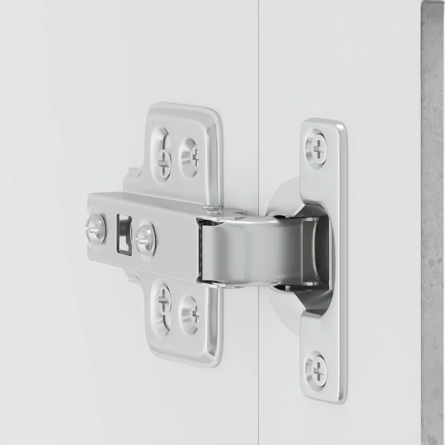 Armoire murale de cuisine avec porte en verre Porto gris béton - 9