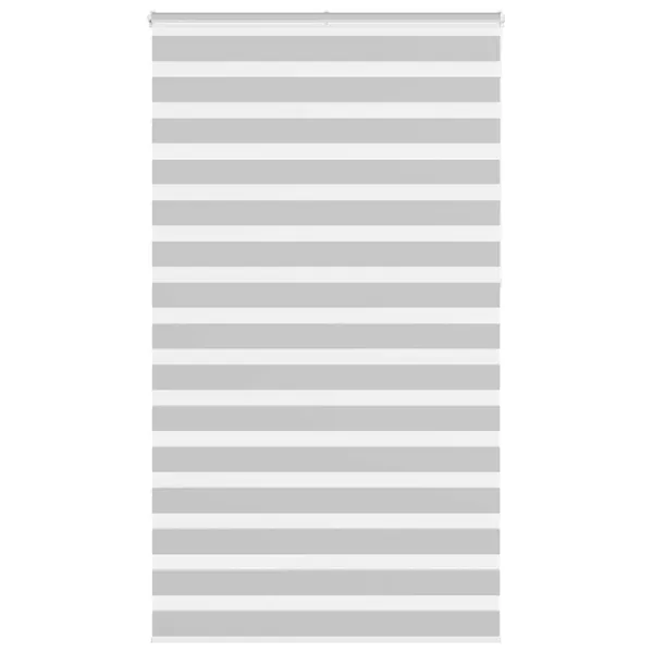 Store zèbre gris clair largeur du tissu 125,9 cm polyester