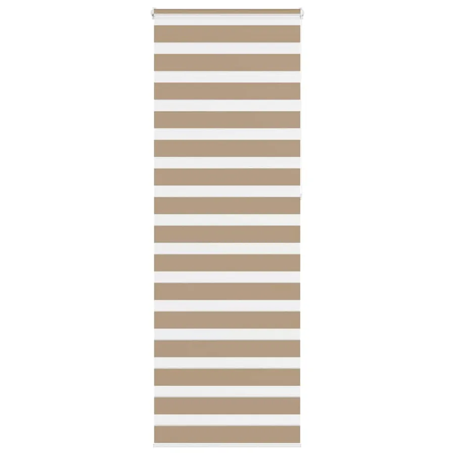 Store zèbre marron sable largeur du tissu 85,9 cm polyester