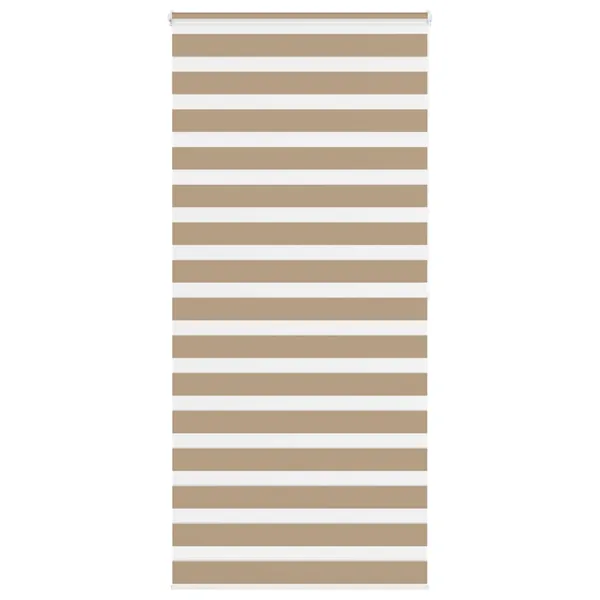 Store zèbre marron sable largeur du tissu 100,9 cm polyester