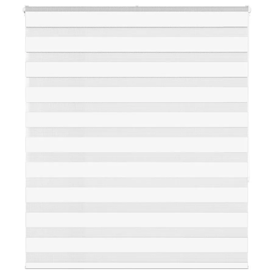 Store zèbre blanc 130x150 cm largeur du tissu 125,9cm polyester