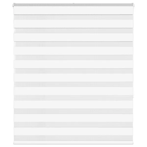 Store zèbre blanc 130x150 cm largeur du tissu 125,9cm polyester