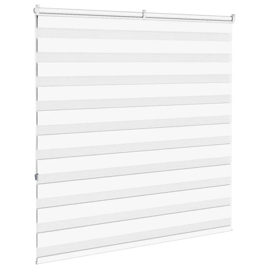 Store zèbre blanc 140x150 cm largeur du tissu 135,9cm polyester - 4