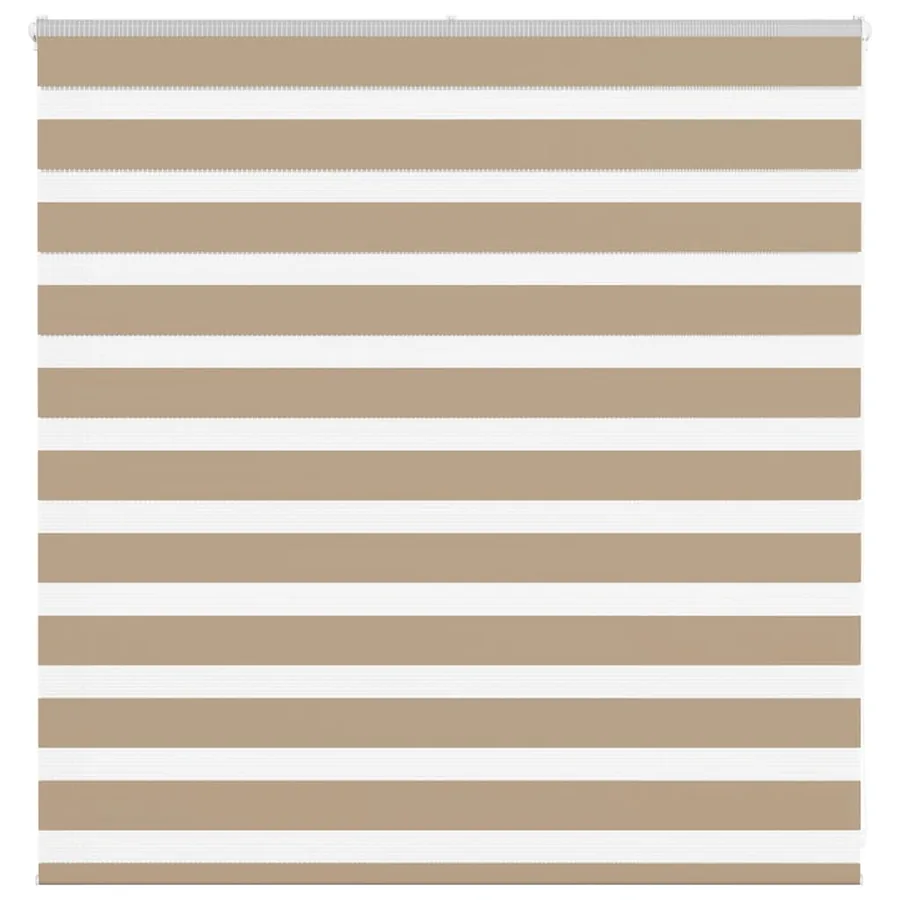 Store zèbre marron sable largeur du tissu 135,9 cm polyester