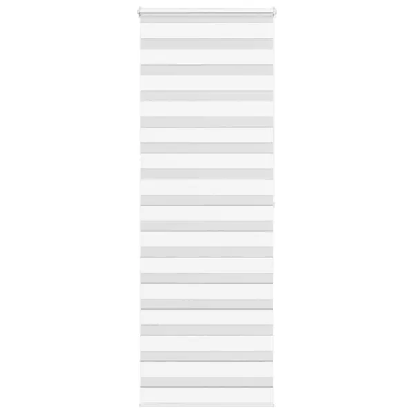 Store zèbre blanc 80x200 cm largeur du tissu 75,9 cm polyester